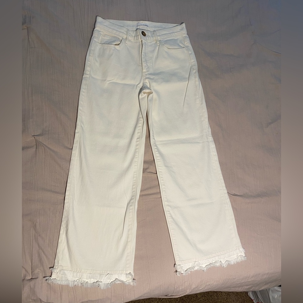 Loft high rise wide leg pant